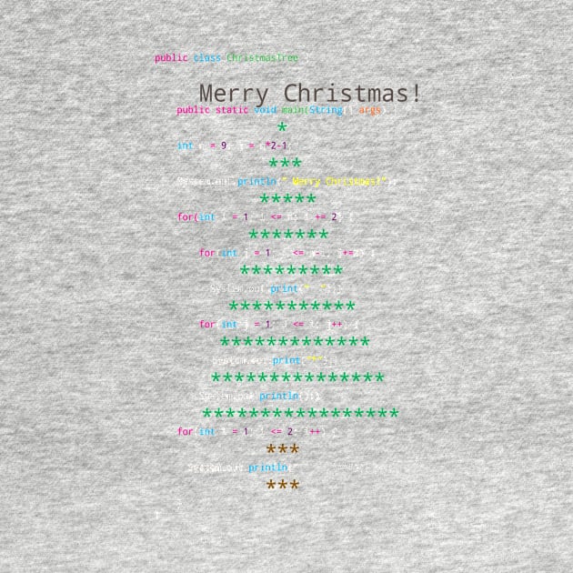 Programmers Christmas Tree Greeting Card - Merry Christmas Nerd & Geeks by Quentin1984